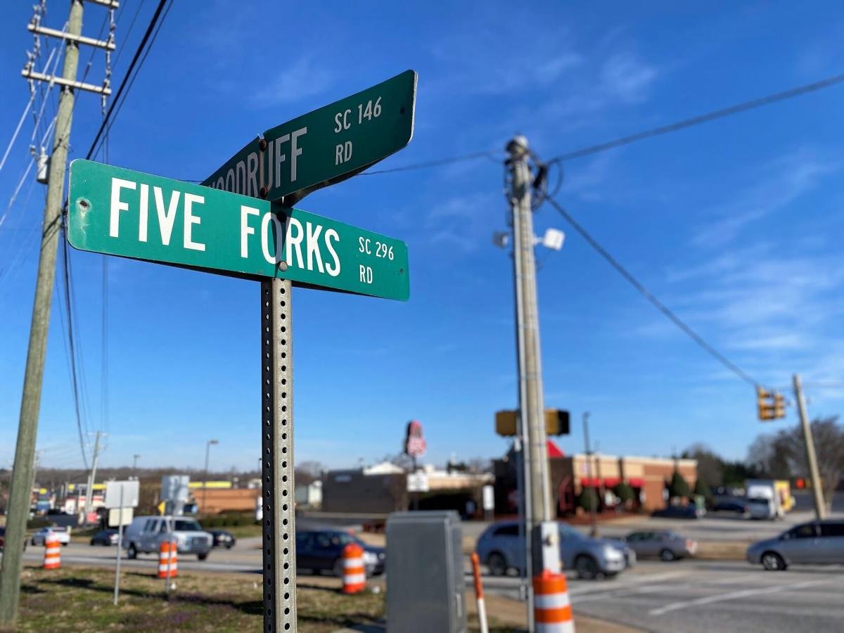 Five Forks, SC - A traffic-choked Greenville suburb wants to stop sprawl but still grow. It  won'
